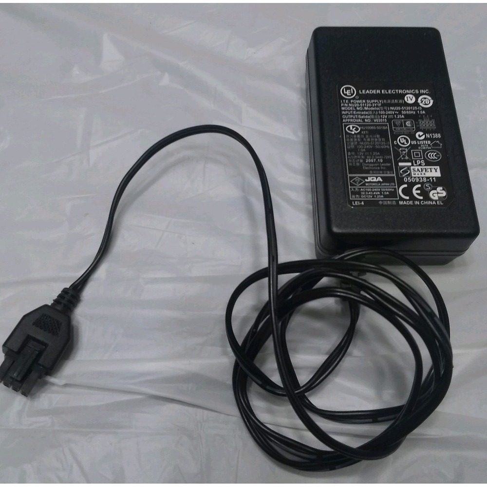 Leader Electronics 12V Power Supply Adapter NU20-5120125-13 6-Pin 1.25A AC DC